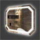 Зеркало "Экватор" ML - 63 (50x70) с LED подсветкой (многоугольное) - изображение 1