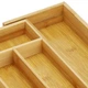 Органайзер-лоток для столовых приборов Springos 45-28 x 33.5 см раздвижной из бамбука - изображение 2