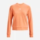 Свитшот женский Under Armour Rival Terry Crew-org 1369856-868 XS Оранжевый с принтом (196040101910) - изображение 5