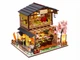 Румбокс HONGDA M2011Z Sakura Sushi House, DIY мініатюрний будиночок японського ресторану з LED-підсвіткою, музичним модулем та захистом від пилу - зображення 1