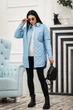 Fashions • Куртка жіноча стьобана Vivien Fashions 42-46 блакитний (4455-ді) - зображення 3