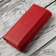 Большой женский кошелек Classic с магнитным замком из натуральной кожи DR. BOND W1-V-2 красный - изображение 6