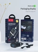 Мережевий зарядний пристрій швидкої зарядки Hoco N1 12 W з LED з USB роз'ємом та LED підсвічуванням порту та кабелем USB to Type-c у комплекті Чорний - зображення 13