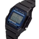Чоловічий наручний годинник з каучуковим ремінцем Casio F-105W-1AWYEF Чорний з синім - зображення 9
