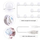 LED лампочки для гримерного зеркала 3 режима VANITY MIRROR LIGHTS 10 шт(670009) - изображение 5
