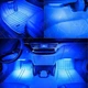 Декоративне світлодіодне RGB led підсвічування салону автомобіля Bluetooth з мікрофоном керування телефоном. Підсвічування ніг - зображення 11