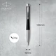 Ручка шариковая Parker URBAN Muted Black CT BP 30 135 - изображение 3