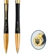 Ручка шариковая Parker URBAN Muted Black GT BP Трезубец на торце + Слава Україні 30035_T011y - изображение 1