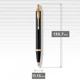 Ручка кулькова Parker IM Black GT BP Тризуб ОУН 22032_T030y - зображення 4