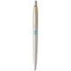 Ручка кулькова Parker JOTTER Stainless Steel GT BP Герб України жовто-синій 16032_T005c - зображення 1