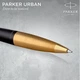 Ручка шариковая Parker URBAN Muted Black GT BP 30 035 - изображение 4