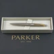 Ручка кулькова Parker JOTTER Stainless Steel GT BP Тризуб прозорий 16032_T010b - зображення 5