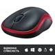Миша безпровідна Logitech M185 Black/Red (910-002240) - изображение 4
