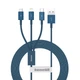 Кабель 3-в-1 Baseus Superior Series Fast Charging 3.5A 1.5m синий (CAMLTYS-03) - изображение 1