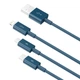 Кабель 3-в-1 Baseus Superior Series Fast Charging 3.5A 1.5m синий (CAMLTYS-03) - изображение 3
