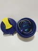 Складана силіконова склянка з кришкою та трубочкою 350 мл Tonna Waist BLUE and YELLOW - зображення 4