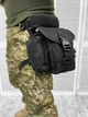 Сумка тактическая поясная Patrol Carabiner Bag Black Elite - изображение 1