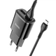 Адаптер мережевий Hoco Micro USB Cable Star round dual Port charger set C88A |2USB, 2.4A| black - зображення 1