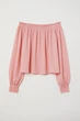 Блузка H&M 0622238 XXS Ніжно рожевий - зображення 1