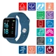 Годинник Smart Watch T80S, два браслети, температура тіла, тиск, оксиметр. Колір: синій - зображення 8