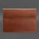 Кожаный чехол-конверт на магнитах для MacBook 13 Светло-коричневый Crazy Horse 4043438 - изображение 4