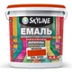 Емаль для підлоги акрил-поліуретанова SkyLine Червоний RAL 3020 3 л - зображення 1