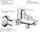 Набор смесителей GROHE QuickFix StartEdge UA202501SQ (24198001+24196001+27942001) - изображение 4