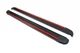 Боковые пороги Maya Red (2 шт., алюминий) Длинная база для Volkswagen LT 1996-2006 гг - изображение 1