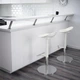 Барний стілець IKEA JANINGE 56-76 см білий (702.460.89) - зображення 3