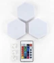 Набор из трёх LED ламп с пультом и подсветкой разных цветов led light with remote control set of 3 - изображение 1
