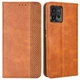 Чохол-книжка Deexe Retro Style для Motorola Moto G72 - Brown - зображення 1