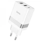 СЗУ Hoco N21 Pro Tourer 30W (2xUSB + Type-C) white - зображення 7