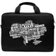 Сумка для ноутбука Vinga 14" NB1402 Black, white print (NB1402UWBK) - зображення 2