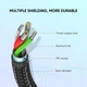 Дата кабель USB 2.0 AM to USB-C 2.0m US288 Aluminum Braid Black Ugreen (60128) (261478) - изображение 6