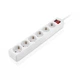 Сетевой фильтр питания REAL-EL RS-6 Protect M 1.8m, white (EL122300031) - изображение 6