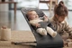 Кресло-качалка BabyBjorn Bliss Cotton Antracite/Landscape Print, 7317680060273 - изображение 12