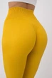 Леггинсы бесшовные в рубчик GIULIA Leggings RIB HONEY L/XL Горчичные - изображение 3