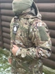 Куртка зимняя удлиненная тактическая военная мультикам Soft Shell Single Sword для ВСУ L - изображение 2