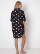 Нічна сорочка Aruelle Kelly nightdress M Чорний/Рожевий (5904541438139) - зображення 4