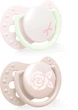 Пустышка Lovi Baby Shower Girl Силиконовая Динамическая от 0 до 2 месяцев 2 шт (22/900girl) - изображение 2