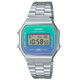 Наручные часы Casio A168WER-2AEF Серебро\Бирюзовый с подсветкой - изображение 1