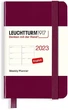 Щотижневик горизонтальний Leuchtturm1917 на 2023 рік міні А7 7 х 11 см винний - изображение 1