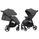 Дитяча коляска прогулянкова CARRELLO Bravo CRL-8512 Lunar Grey Графітовий - зображення 2
