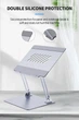 Подставка для ноутбука VHG P103 складная Folding Laptop Stand Silver - изображение 2