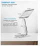 Подставка для планшета VHG А72 телескопическая поворотная 360°C Rotating Teleskopic Tablet Stand Silver - изображение 2