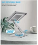 Подставка для планшета VHG А72 телескопическая поворотная 360°C Rotating Teleskopic Tablet Stand Silver - изображение 5