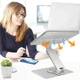 Подставка для ноутбука VHG A35 складная поворотная 360°C Rotatable Laptop Stand Silver - изображение 10