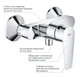 Смеситель для душа GROHE QuickFix StartEdge 24197001 - изображение 2