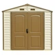 Сарай пластиковий StoreAll 245x168x220 см слонова кістка Duramax - зображення 8