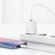 СЗУ Baseus Super Si 1C 20W With Simple Wisdom Data Cable Type-C/iP 1m White TZCCSUP-B02 - зображення 3